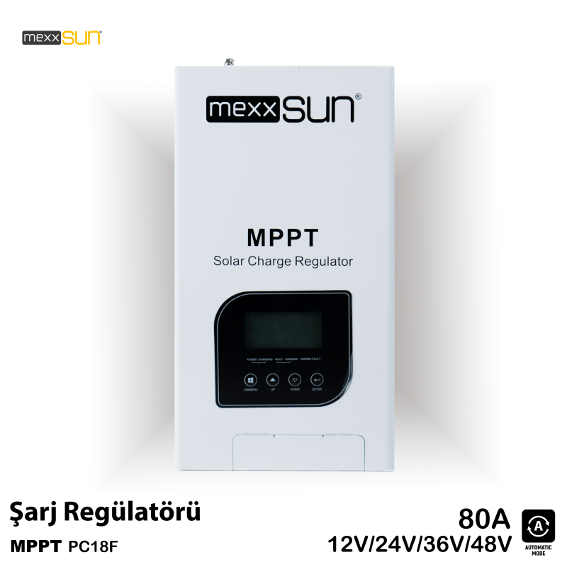 Mexxsun 80A MPPT Solar Şarj Cihazı / Regülatörü 12/24/48 Volt Yeni seri 66